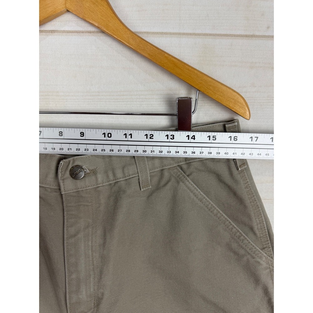 Carhartt Pants Mens 34x30 Tan B11 Washed Duck Carpenter Dungaree Loose - Picture 3 of 6
